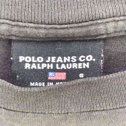 ポロジーンズカンパニーラルフローレン POLO JEANS COMPANY RALPH LAUREN 星条旗プリント クルーネック フェード Tシャツ メンズ import:S