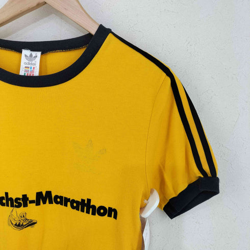 アディダス adidas 国旗タグ HOECHST-MARATHON Tシャツ レディース import:S