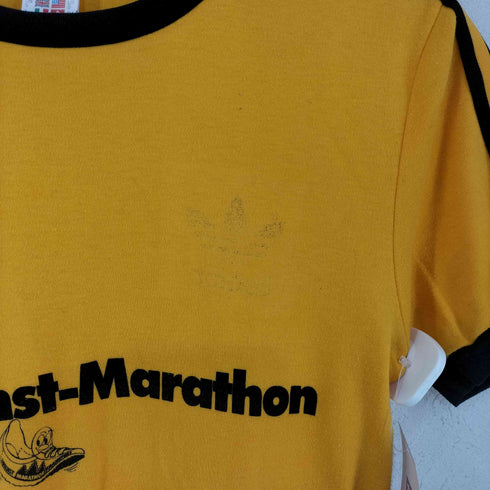 アディダス adidas 国旗タグ HOECHST-MARATHON Tシャツ レディース import:S