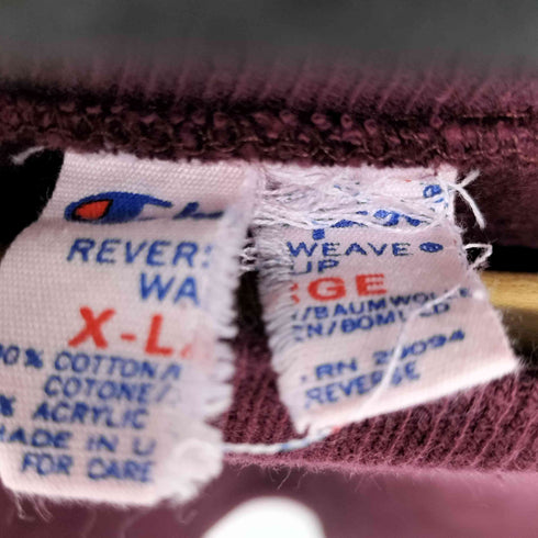 チャンピオン Champion 80S MADE IN USA トリコタグ 目なし Reverse Weave メンズ JPN:XL