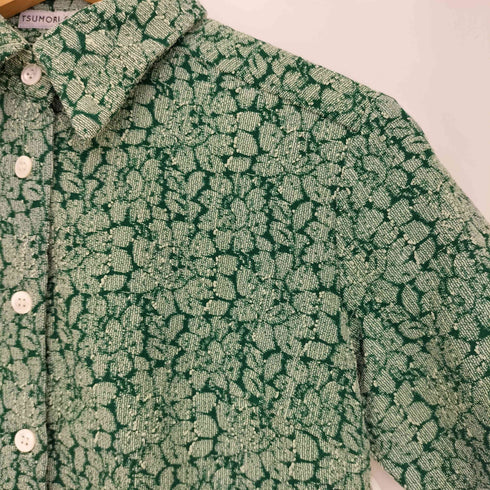 ツモリチサト TSUMORI CHISATO コットンナイロン ジャガード 半袖シャツ レディース JPN:M