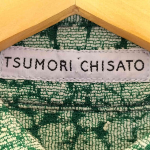 ツモリチサト TSUMORI CHISATO コットンナイロン ジャガード 半袖シャツ レディース JPN:M