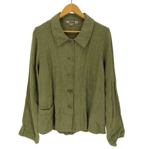 フラックス FLAX リネン シャツジャケット レディース JPN:S