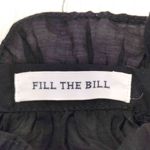 フィルザビル FILL THE BILL フリルハイネックシアーブラウス レディース