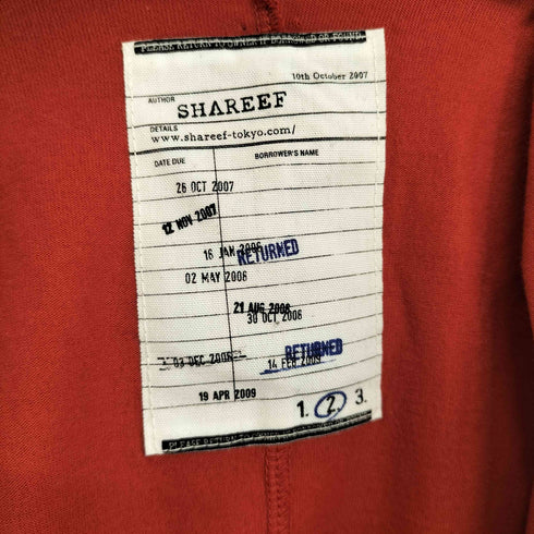シャリーフ SHAREEF LABEL BIG-T メンズ JPN:2