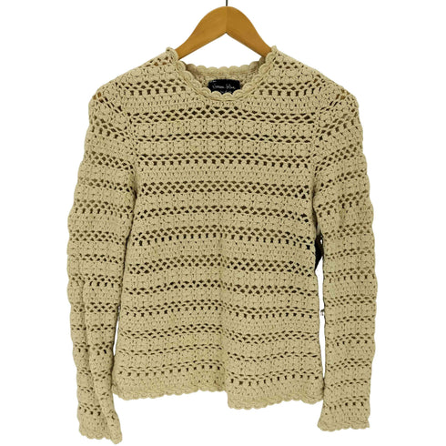 N NUMBER 09AW ウールシルク カットワークニット レディース 2