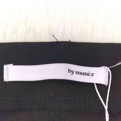 バイムニール by muni:r ロングなシルエットのピンタックスラックス レディース JPN:M
