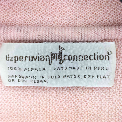preruvan connection 80s ペルー製 ハンドメイド アルパカ ニット メンズ import:L