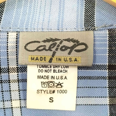 キャルトップ CALTOP ♯1000PLAIN 半袖 サテン シャツ メンズ import:S