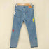 ADVANCE LEVIS 505 CROSS LEATHER LT BLUE MULTI メンズ 30inch