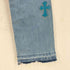 ADVANCE LEVIS 505 CROSS LEATHER LT BLUE MULTI メンズ 30inch