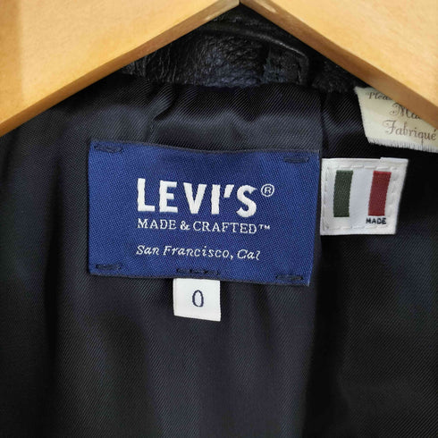 リーバイスメイドアンドクラフテッド Levis Made & Crafted カウレザー ライダースジャケット メンズ 0