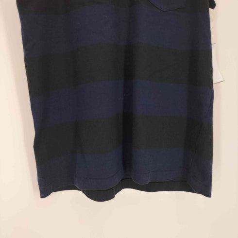 ヘルスニット Healthknit ボーダー ポケット ノースリーブ タンクトップ メンズ import:L