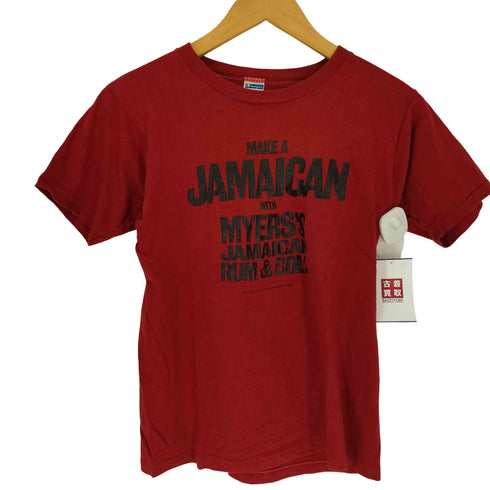 チャンピオン Champion 70-80S バータグ 後期 USA製 MAKE A JAMAICAN プリント Tシャツ 袖シングルステッチ メンズ import:S