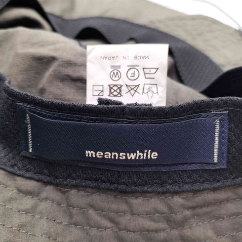 ミーンズワイル meanswhile 21SS Split 6 Panel Hat スピリット 6パネル ハット スーピマコットン フレンチリネン混紡 メンズ FREE