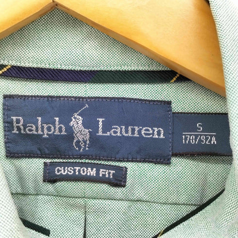 ラルフローレン RALPH LAUREN CUSTOM FIT POLO刺繍 ボタンダウンシャツ メンズ import:S