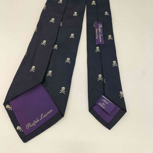 ラルフローレン RALPH LAUREN 総柄 ドクロ スカル ネクタイ メンズ