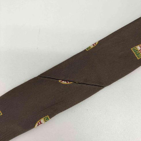 ポロバイラルフローレン Polo by RALPH LAUREN 総柄 盾 シルクネクタイ メンズ