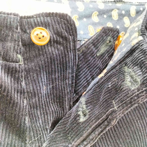 ラギッドクロージング THE RUGGED CLOTHING 裏地ペイズリー柄 コーデュロイ ジャケット+ベスト+パンツ 3ピース セットアップ メンズ ジャケット:L ベスト:M パンツ:L