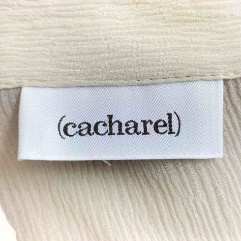 キャシャレル cacharel シルク100 フリルブラウス レディース