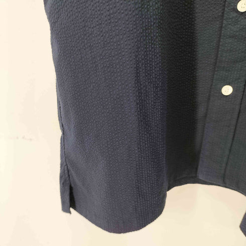 ビームス BEAMS COOLMAX(R) サッカー ミニレギュラーシャツ メンズ import:L
