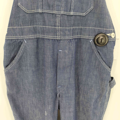 シアーズ Sears 70-80S PRE-SHRUNK DENIM 白タグ ペインター デニム オーバーオール メンズ 36×32