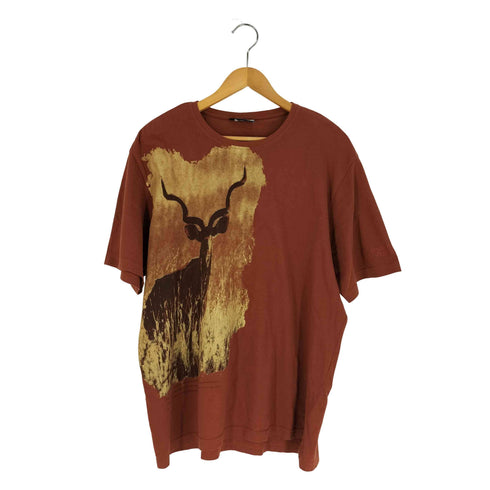VICTORIA FALLS アニマルプリント クルーネック Tシャツ メンズ import:XL