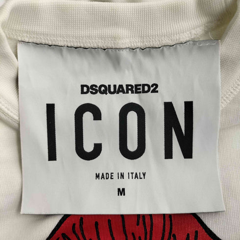 ディースクエアード DSQUARED2 ICON イタリア製 短丈 スカル クルーネックスウェット レディース import:M