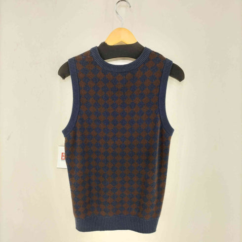 ステューシー Stussy Melange Checker Sweater Vest メンズ S