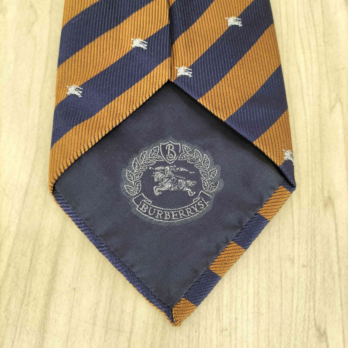 バーバリーズ BURBERRYS ロゴ刺繍ストライプネクタイ メンズ