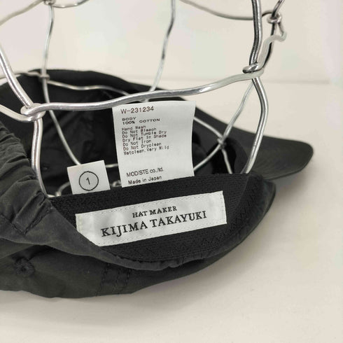 キジマタカユキ KIJIMA TAKAYUKI SUVIN ELASTIC BACK 6PANEL CAP スヴィンエラスティックキャップ メンズ 1