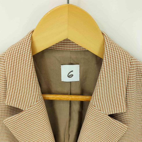 ロクビューティーアンドユースユナイテッドアローズ 6 BEAUTY & YOUTH UNITED ARROWS HOUNDSTOOTH CHECK JACKET レディース JPN:36