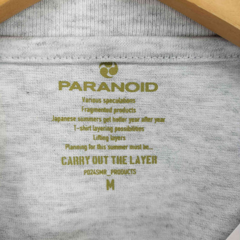 パラノイド PARANOID 24SS Crop Box T-Shirt クロップボックス グラフィックプリント半袖Tシャツ カットソー メンズ JPN:M