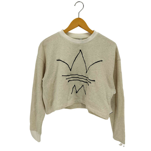 アディダスオリジナルス adidas Originals トレフォイルロゴ クロップドスウェット レディース import:L