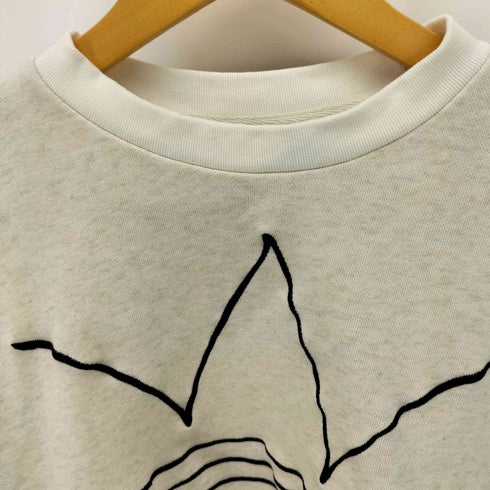 アディダスオリジナルス adidas Originals トレフォイルロゴ クロップドスウェット レディース import:L