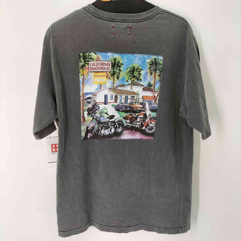 カリフォルニアランチハウス CALIFORNIA RANCH HOUSE プリントデザイン半袖Tシャツ メンズ import:M