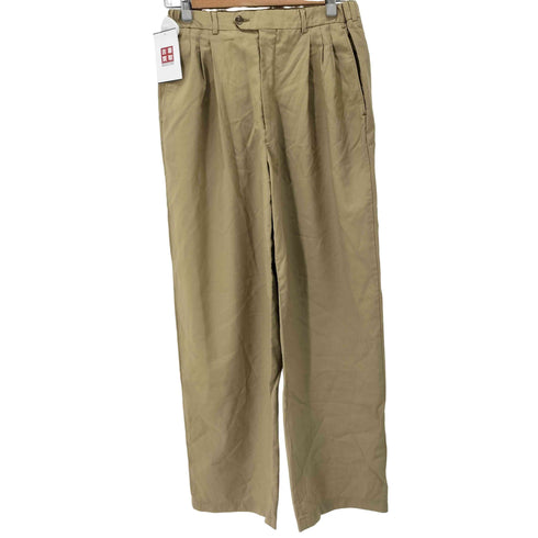 バクラック BACHRACH イタリア製 3タック ウールスラックス MRSジップ メンズ