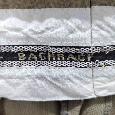 バクラック BACHRACH イタリア製 3タック ウールスラックス MRSジップ メンズ