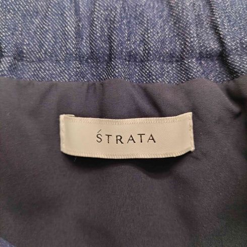 エストラータ STRATA 25SS デニムライクペプラムトップス レディース FREE