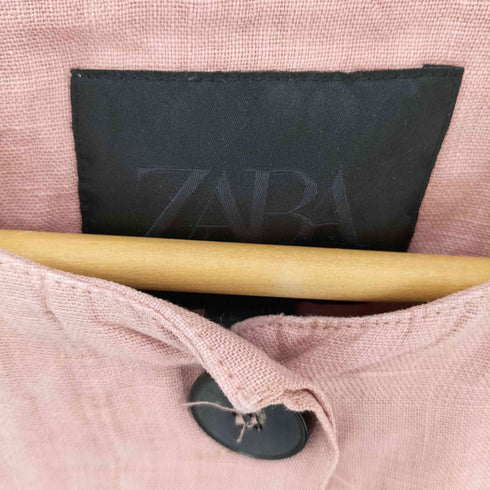ザラ ZARA リネン100%ボンバージャケット レディース L