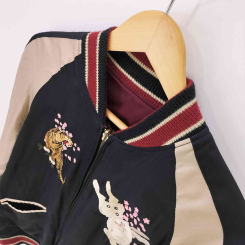 雅結 EAST WEST 和刺繍 リバーシブル スカジャン メンズ JPN:M