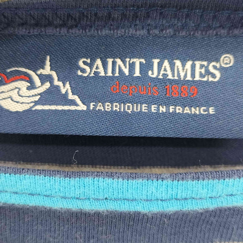 セントジェームス SAINT JAMES 90S フランス製 ラッセル ボーダー S/S Tシャツ レディース 3 1/2