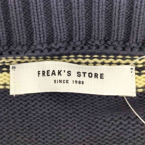 フリークスストア FREAKS STORE 25SS バイオウォッシュ加工 ニットジップベスト レディース FREE