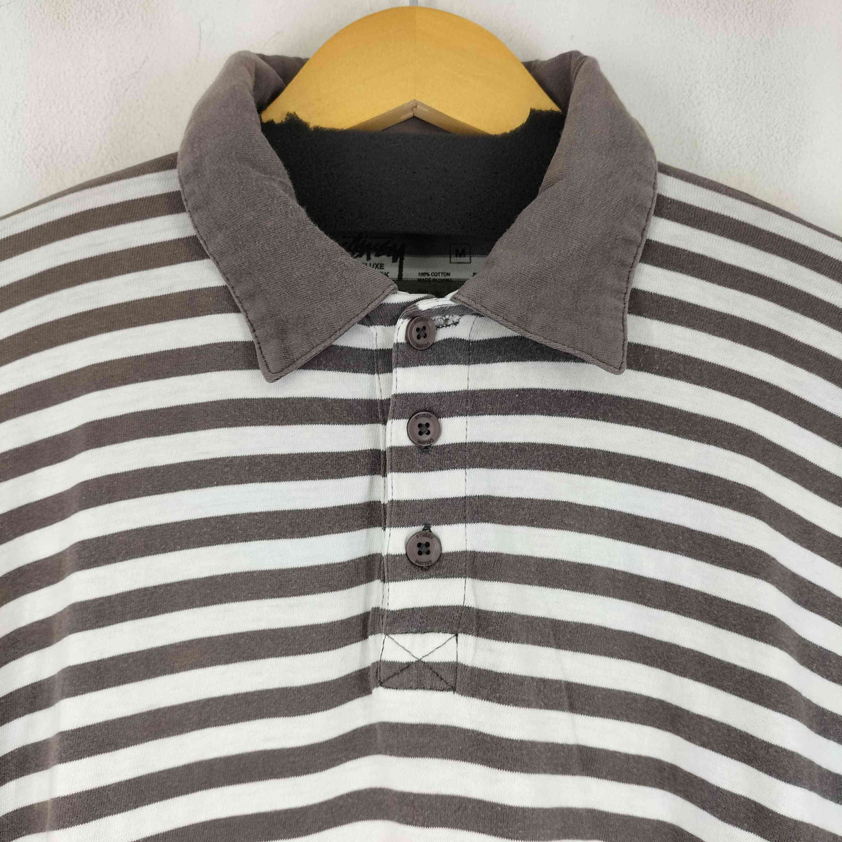 stussy ポロシャツ　ストライプ ステューシー Stussy DELUXE ストライプ S/S ポロシャツ メンズ