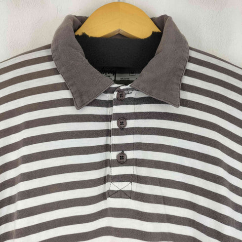 ステューシー Stussy DELUXE ストライプ S/S ポロシャツ メンズ M