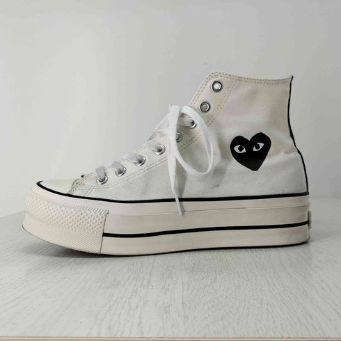 プレイコムデギャルソン PLAY COMME des GARCONS プラットフォーム 厚底ハイカットスニーカー メンズ JPN:27