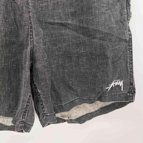 ステューシー Stussy BOXY LINEN SHORT CHARCOAL リネン ハーフパンツ メンズ JPN:M