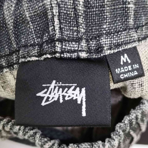 ステューシー Stussy BOXY LINEN SHORT CHARCOAL リネン ハーフパンツ メンズ JPN:M