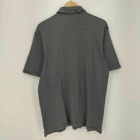 ランズエンド LANDS END ボーダー コットン ポロシャツ メンズ import:M