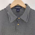 ランズエンド LANDS END ボーダー コットン ポロシャツ メンズ import:M